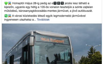 A 105-ös vonalán megérint minket a jövő